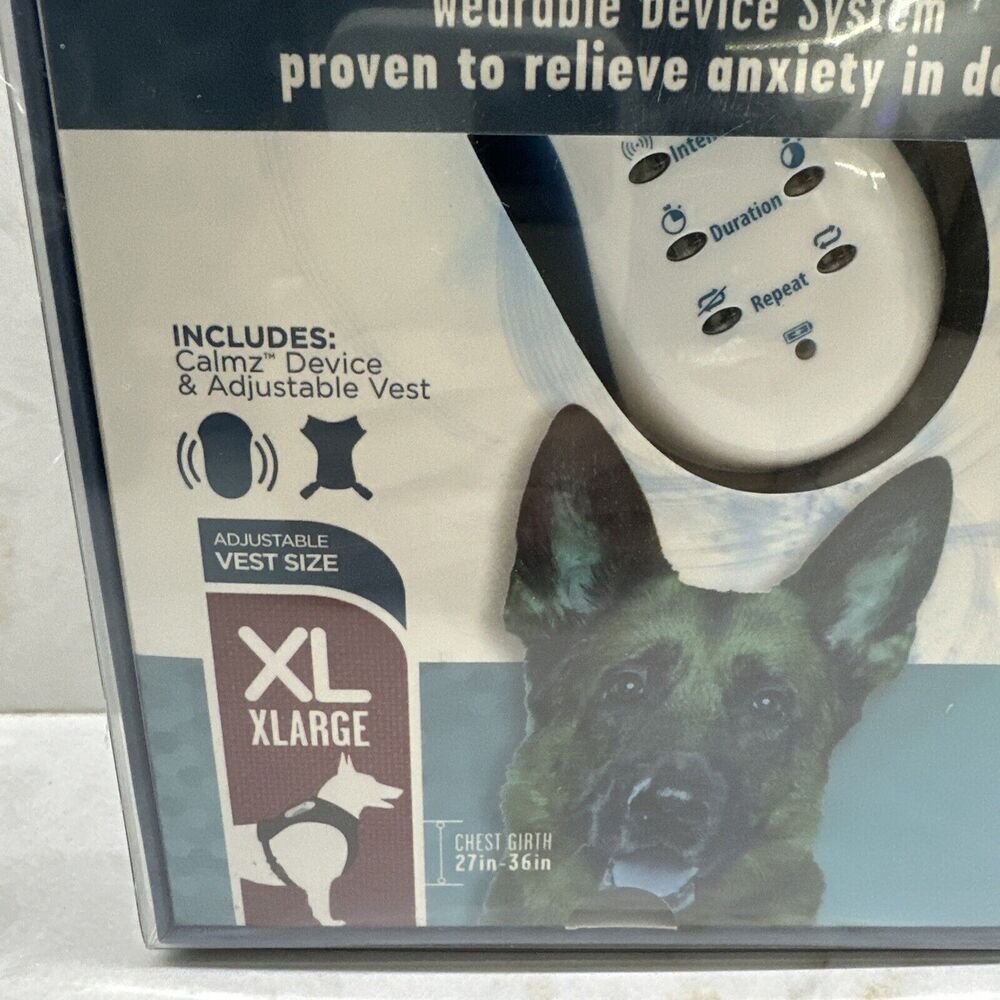 Calmz Anxiety Relief System for Dogs X-Large (27-36” ) Chest Wearable Device - Picture 2 of 5